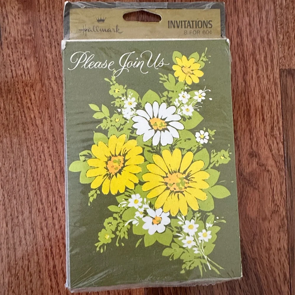 New Vtg 8 of Hallmark INVITATIONS Cards “Please Join Us” with envelopes